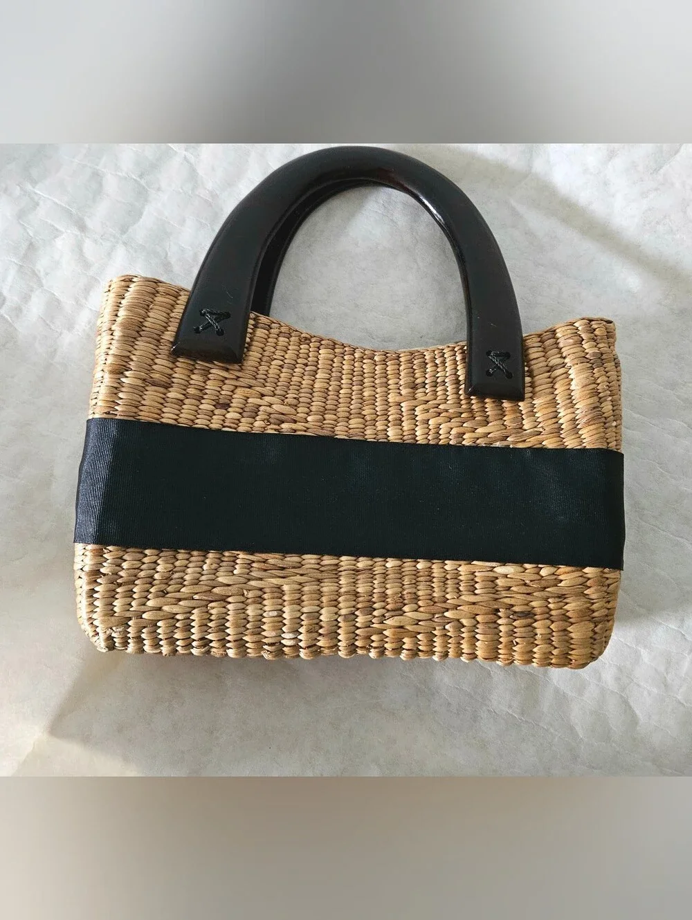 QBS Design straw handbag